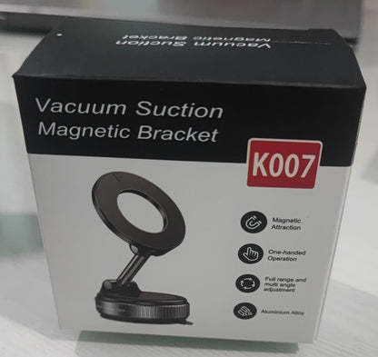 Vacuum Suction Magnetic Bracket – 96 lbs Strong Lock | 360° Adjustable Car & Home Mount